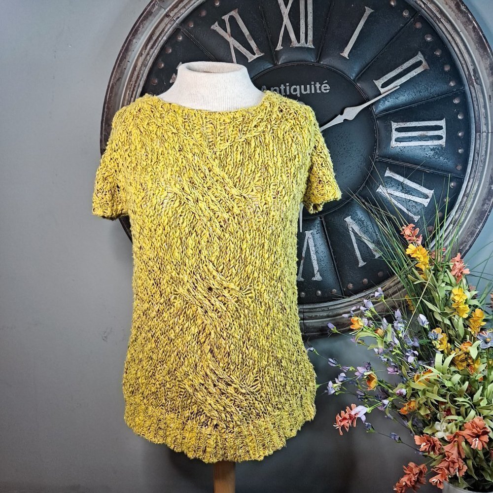 Moth Anthropologie Juliet Sweater‎ Tunic Yellow XS